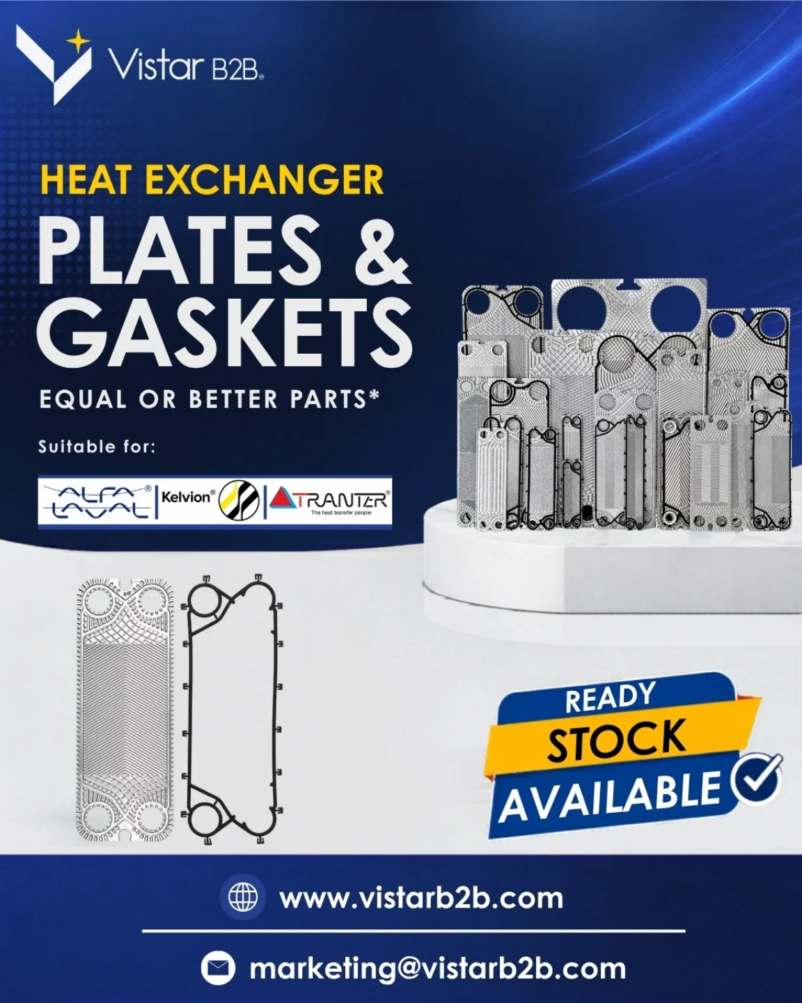 HEAT EXCHANGER PLATES & GASKETS
