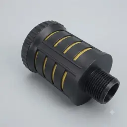 MUFFLER, 1", PLAST W BRASS INS